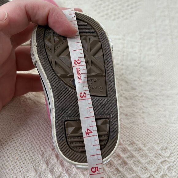 Converse Baby Girl Pink High-Top Sneakers - Picture 8 of 8